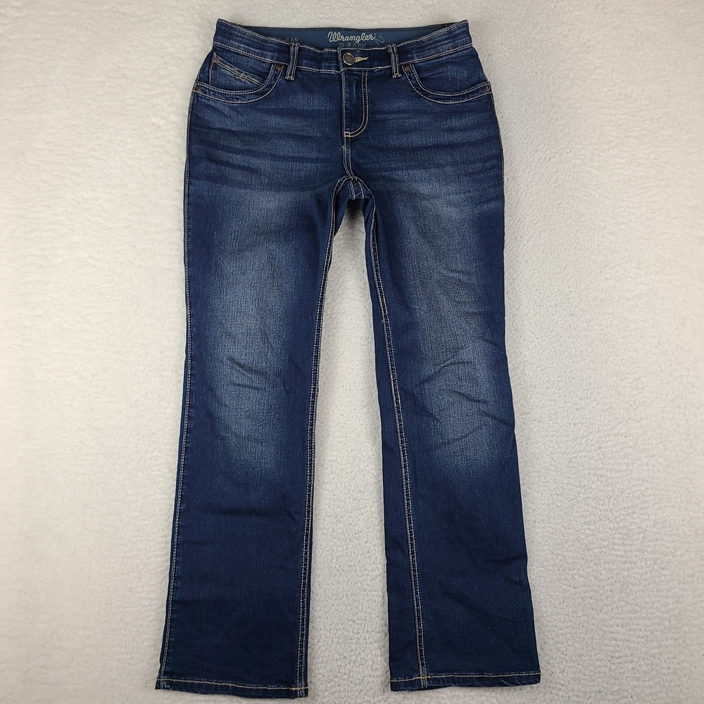 Wrangler Jeans Womens 29 / 7 x 30 Blue Ultimate Riding Q Baby Dark Wash Denim